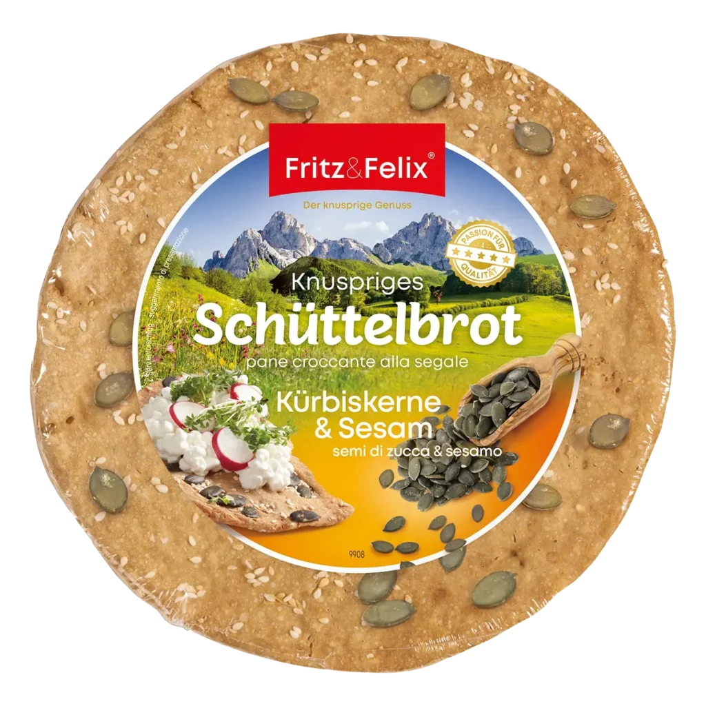 PACTORA - Fritz und Felix - Schüttelbrot - Kürbiskerne und Sesam
