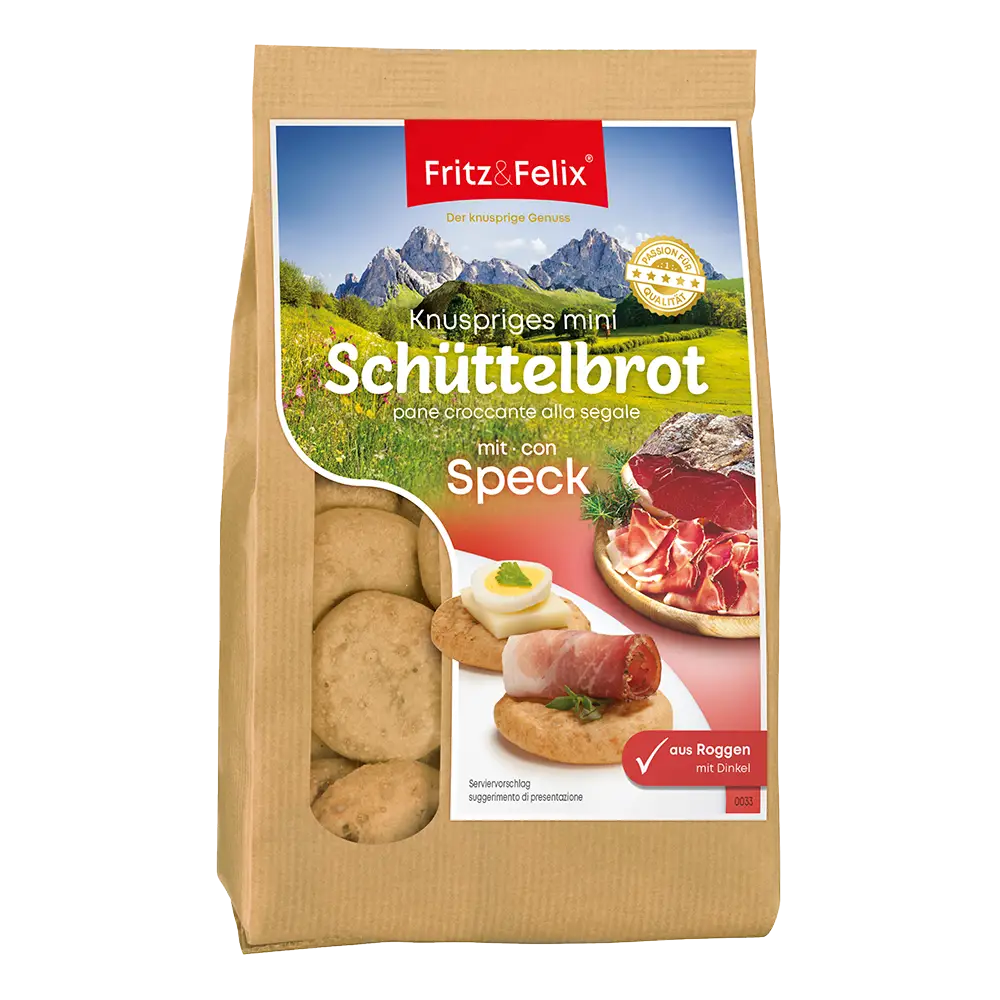 PACTORA - Fritz und Felix - Mini Schüttelbrot - Speck