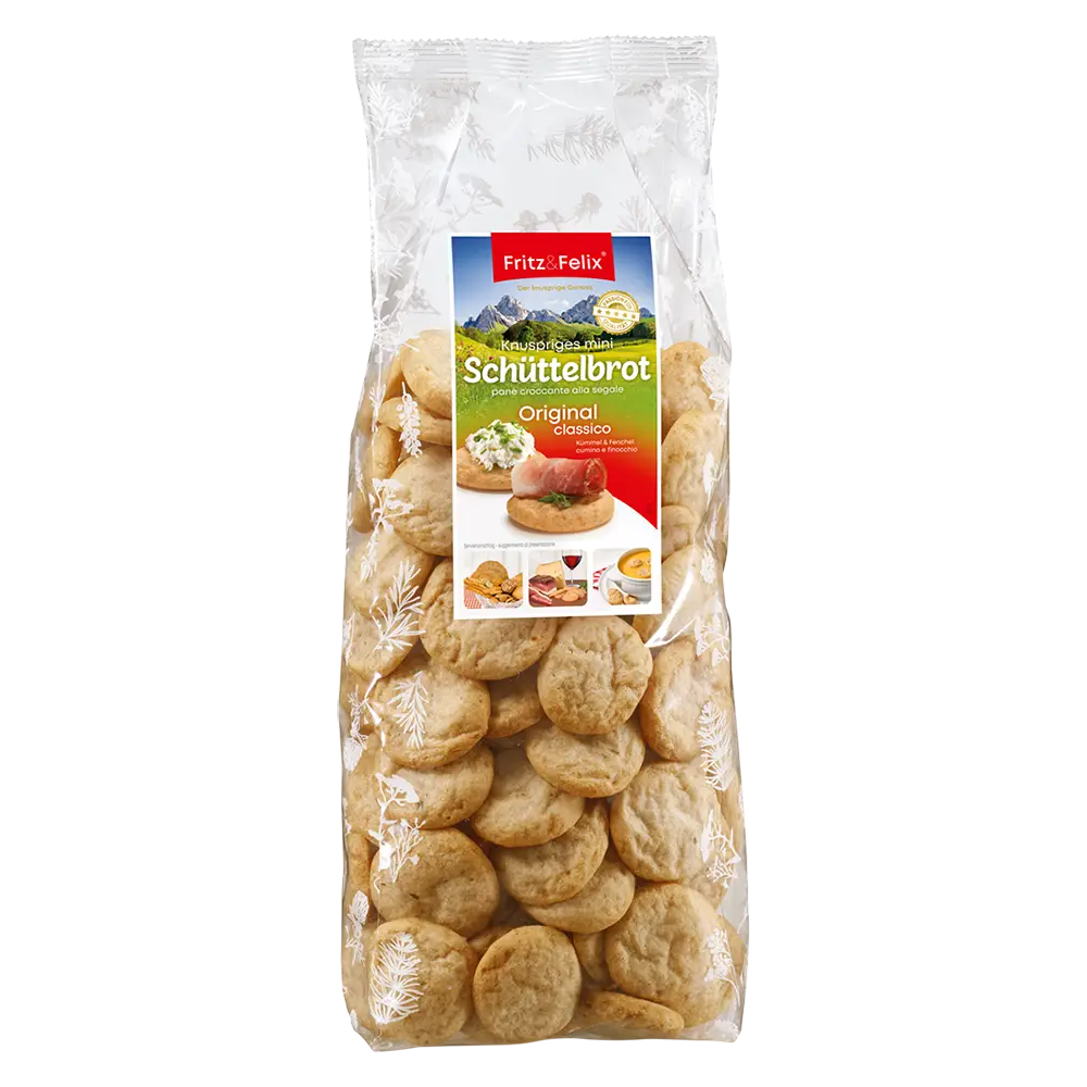 PACTORA - Fritz und Felix - Schüttelbrot - Original Classico - große Packung - 350 g
