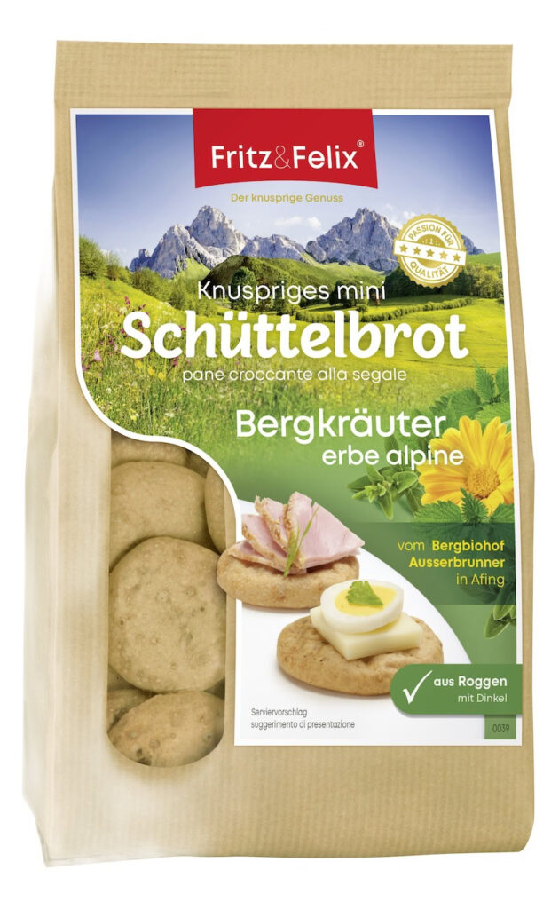 PACTORA - Fritz und Felix - Mini Schüttelbrot - Bergkräuter